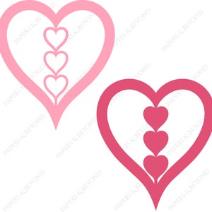 Hearts on Hearts - Cut File