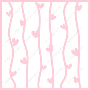 Raining Hearts - Cut File