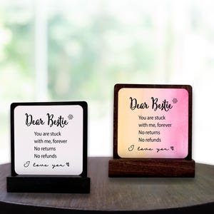 Cara migliore amica, sarai con me per sempre. Regalo per la migliore amica, regalo per le migliori amiche, regalo per la sorella dell'anima, regalo motivazionale, per lei/lui.