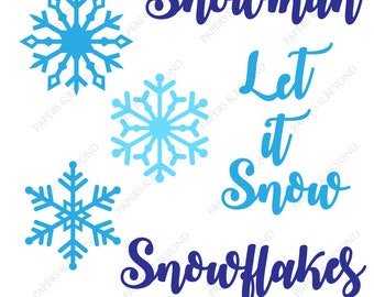 Christmas Snowflakes Cut File svg Dxf Png Eps Digital - Etsy