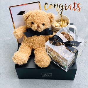 Graduation Gift Box/ Affordable Graduation Gifts/ Graduation Mugs / Graduation Roses / Graduation Teddy Bear / Graduation Picture Frames / image 3