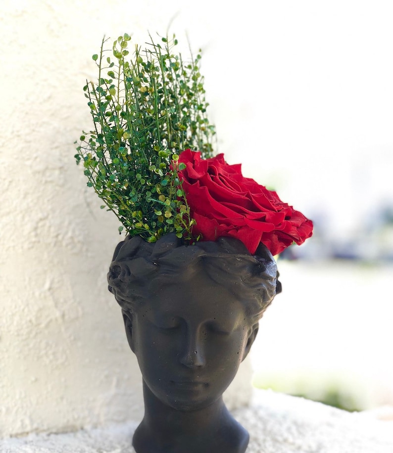 goddess bust planter