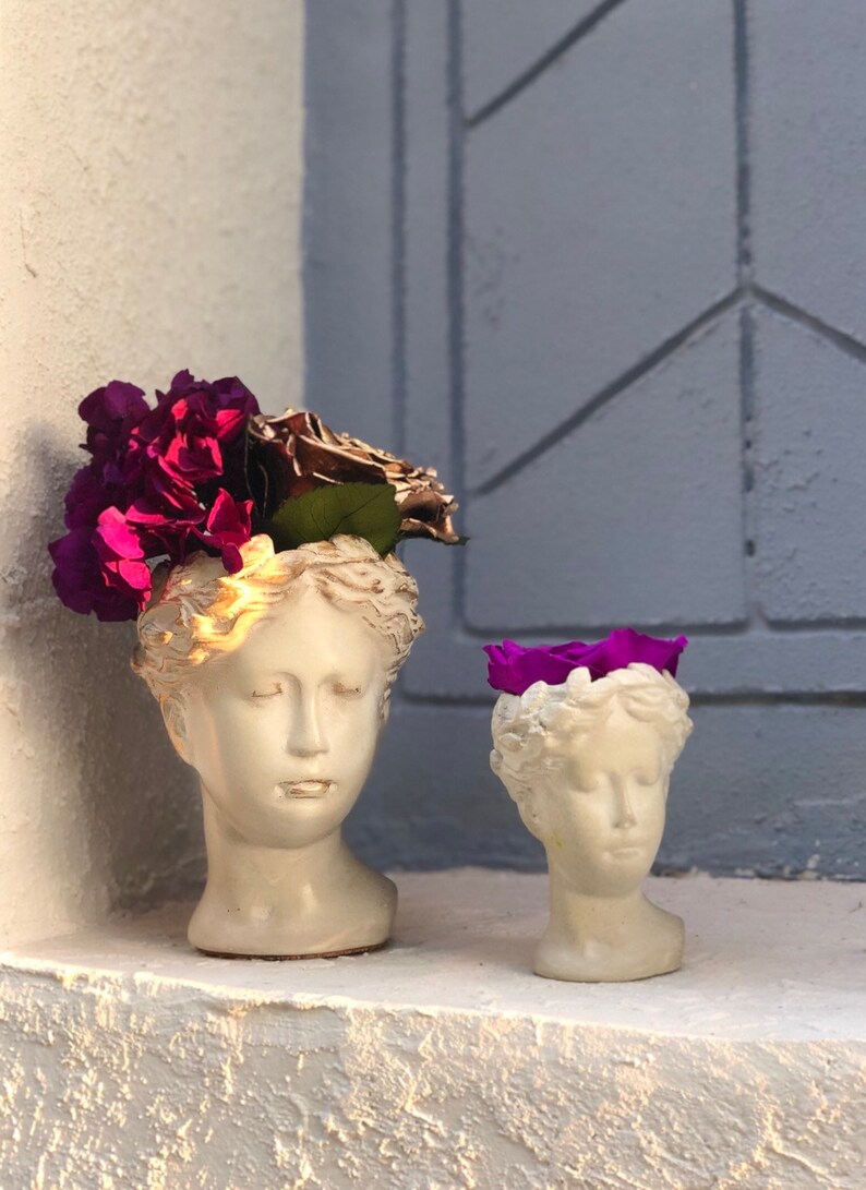 goddess bust planter