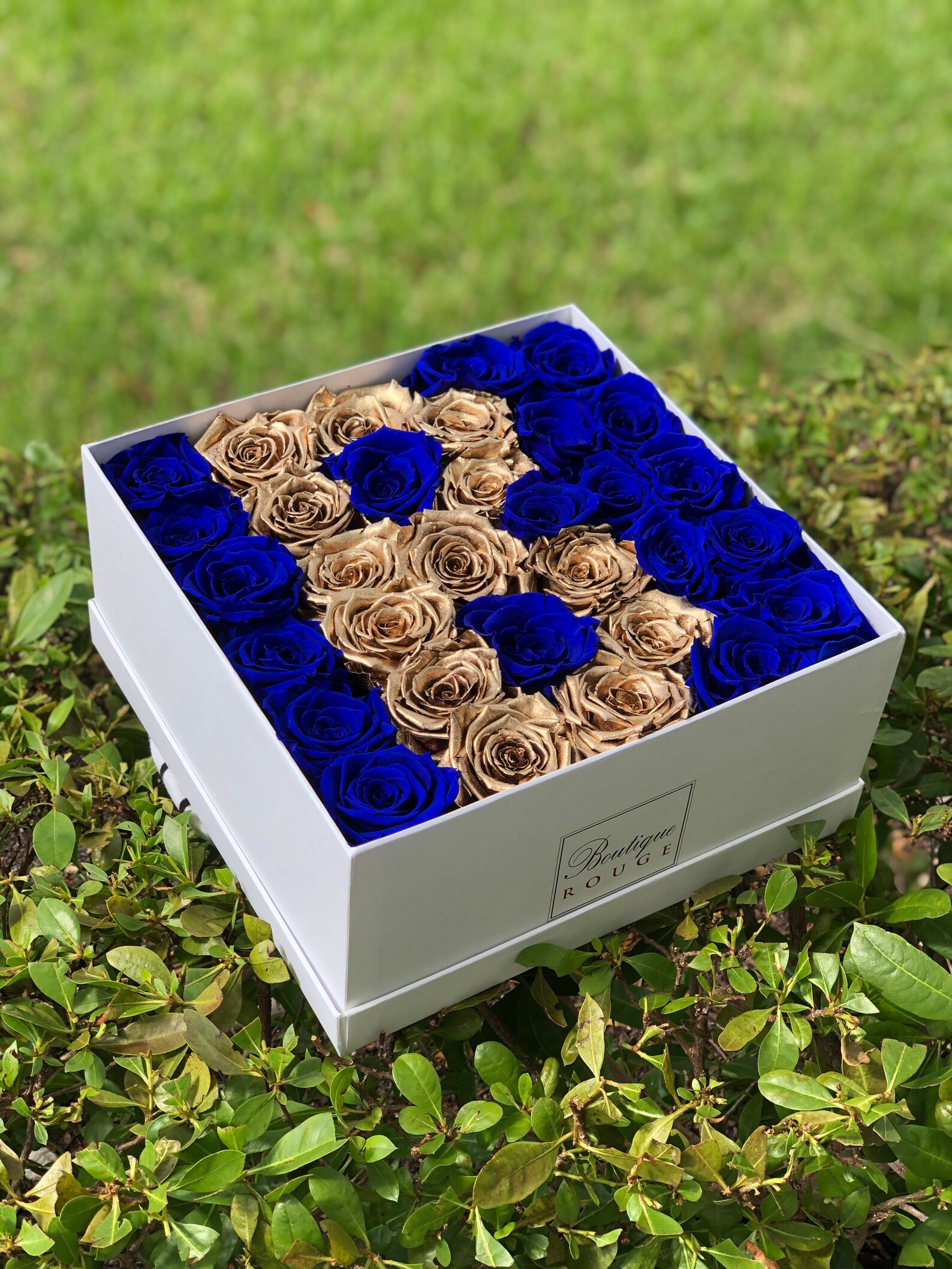 Letter Preserved Roses in a Box Initials With Eternity Roses Etsy