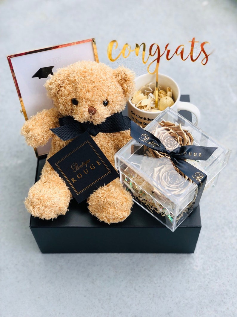 Graduation Gift Box/ Affordable Graduation Gifts/ Graduation Mugs / Graduation Roses / Graduation Teddy Bear / Graduation Picture Frames / image 5