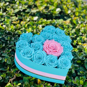 Heart Shape Box With Preserved Roses, Valentines Day Roses, Valentines ...