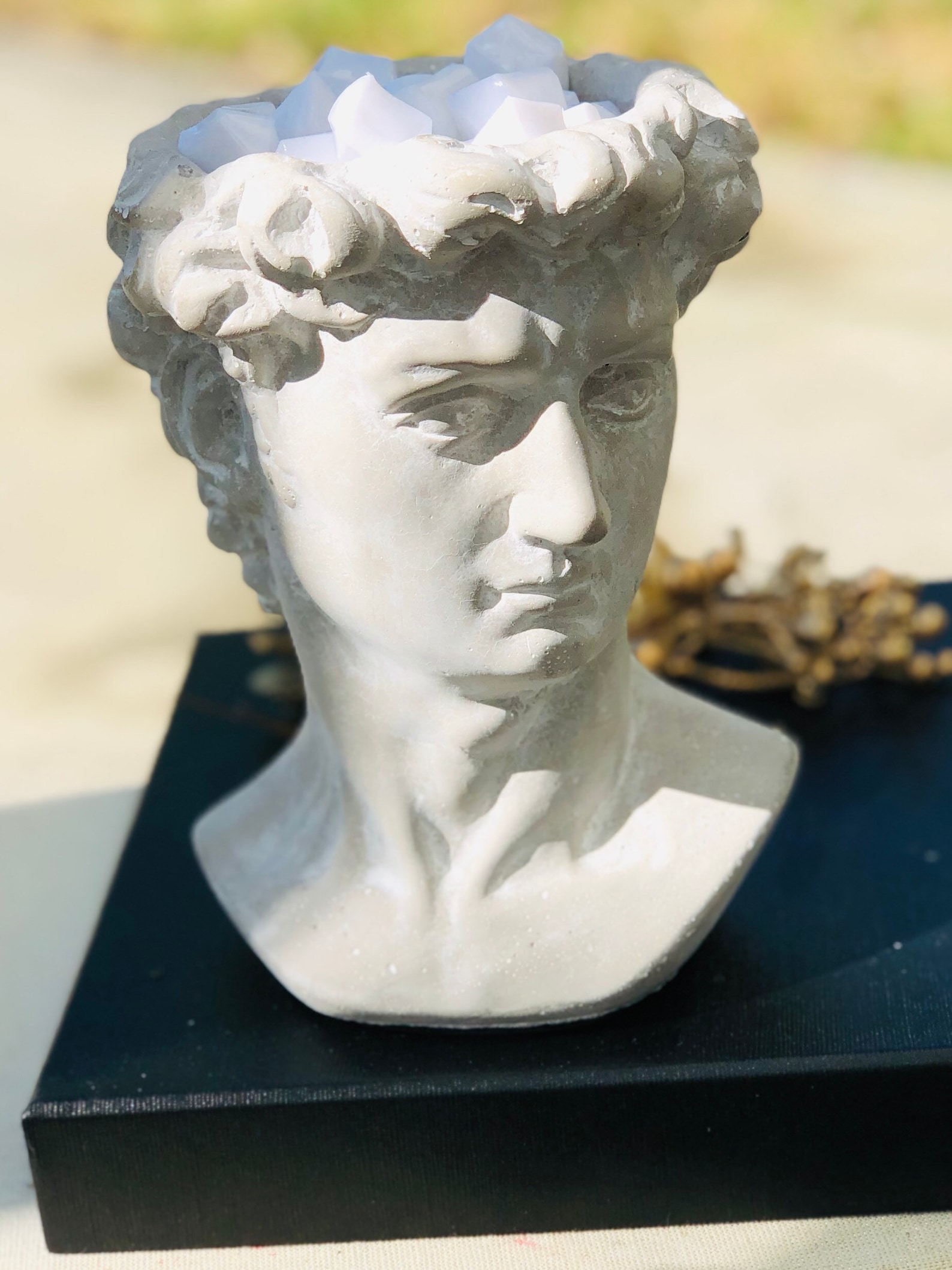 Concrete David Bust Concrete David Planter Antique David Etsy