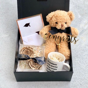 Graduation Gift Box/ Affordable Graduation Gifts/ Graduation Mugs / Graduation Roses / Graduation Teddy Bear / Graduation Picture Frames / image 8