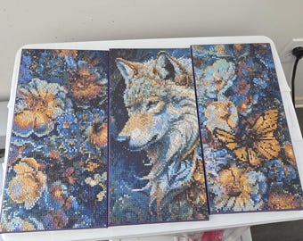 COMPLETED Wolf Diamond Art