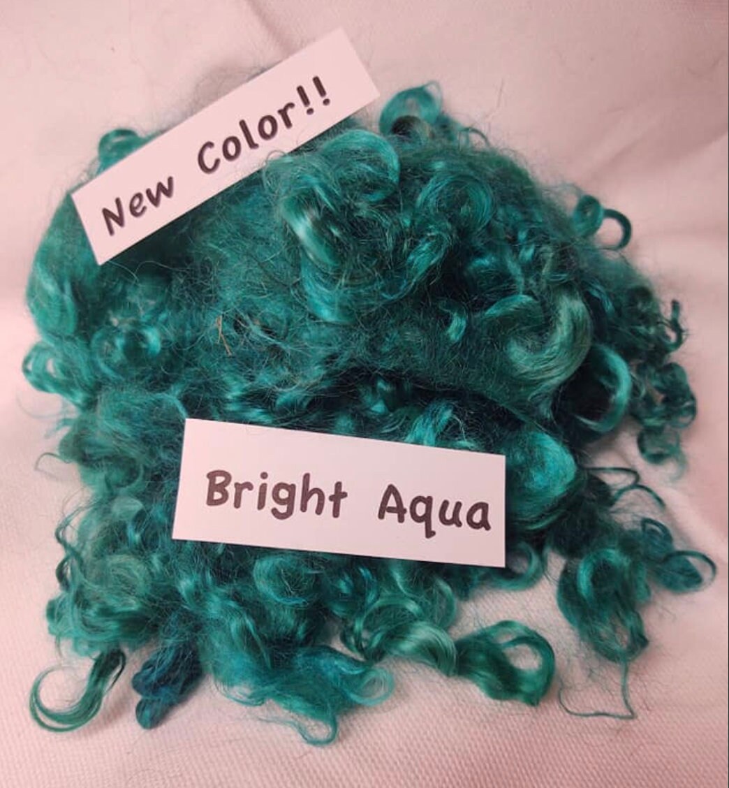 Hand dyed mohair locks Etsy