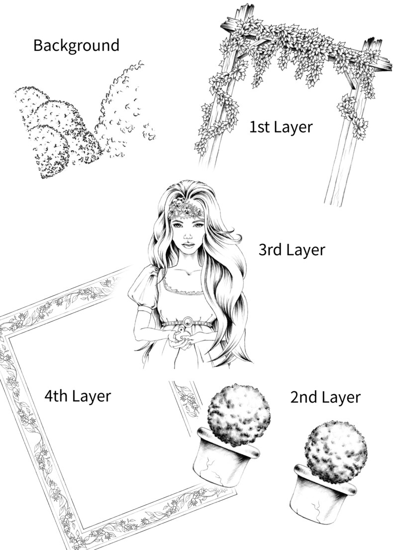 Download Printable coloring shadowbox set Gold duck. Slavic ...