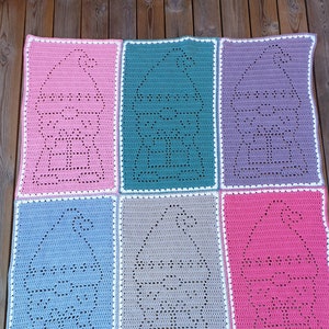 Christmas Gnomes Crochet Blanket Pattern