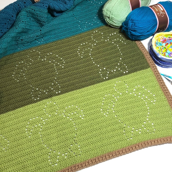 Crochet Sea Turtle Blanket Pattern | Just Keep Swimming BlanketCrochet Blanket, Filet Crochet, Crochet Baby Blanket, Crochet Baby Gift