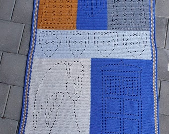 Crochet Doctor Who Blanket Pattern | Crochet Blanket Pattern