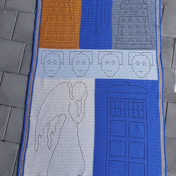 Crochet Doctor Who Blanket Pattern | Crochet Blanket Pattern