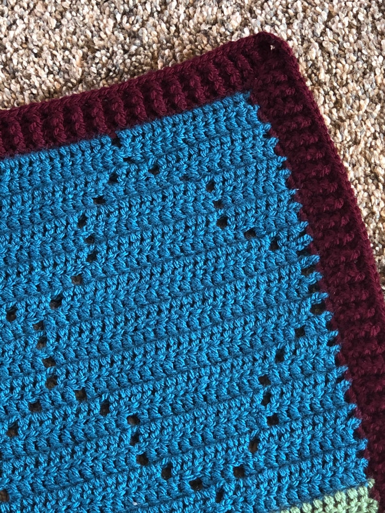 Moroccan Mosaic Filet BlanketCrochet Blanket Filet Crochet Crochet Baby Blanket Crochet Moroccan Tile Blanket Pattern Crochet Baby Gift