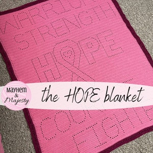 Crochet HOPE Blanket | Cancer Awareness Blanket