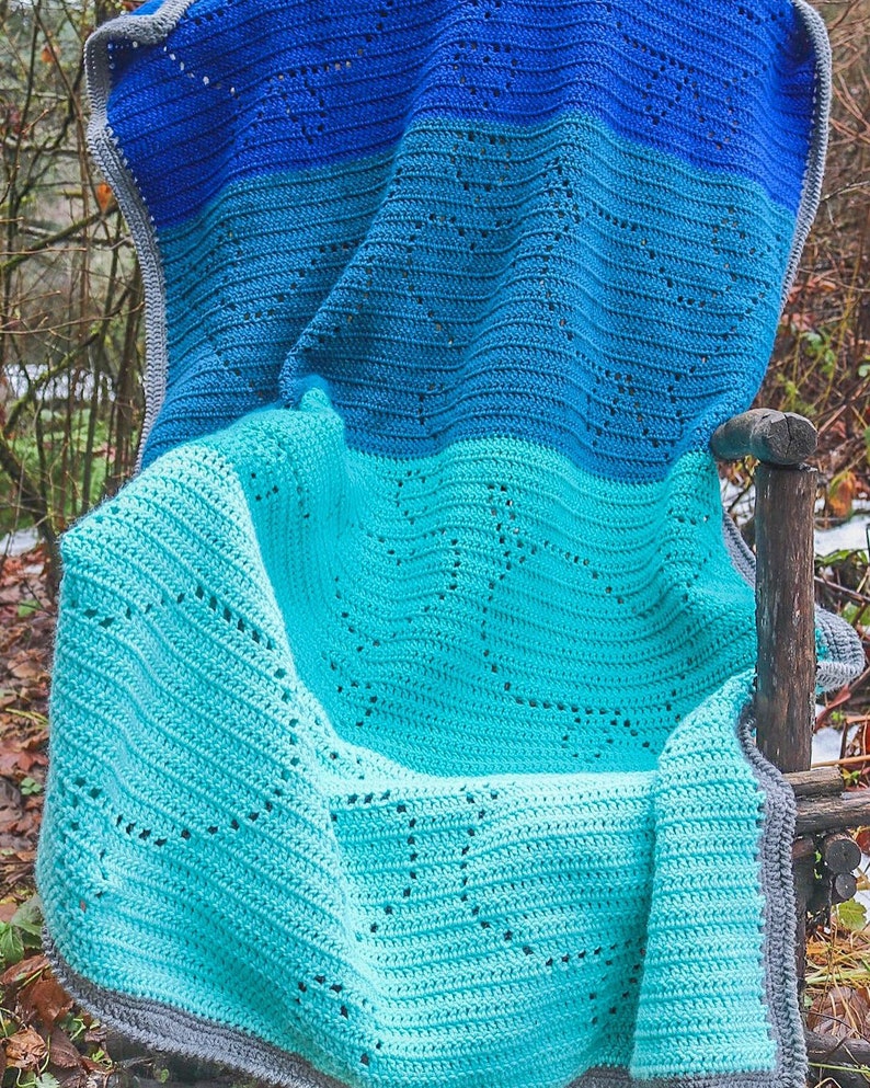 Crochet Narwhal Blanket Pattern I Heart Narwhals Blanket Unicorns of the Sea image 6