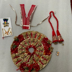 8 inches laddu gopal poshak ,God dress,Bhagwaan ki poshak, kanaiya bal Krishna poshak