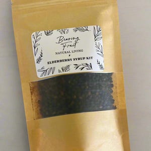 Organic Immune System Boosting DIY Elderberry Syrup Kit 32oz