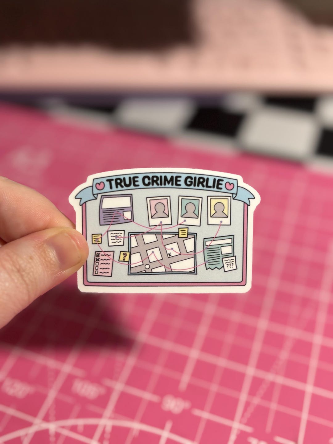 True Crime Girlie Sticker , True Crime Sticker , Bookish Sticker , True ...
