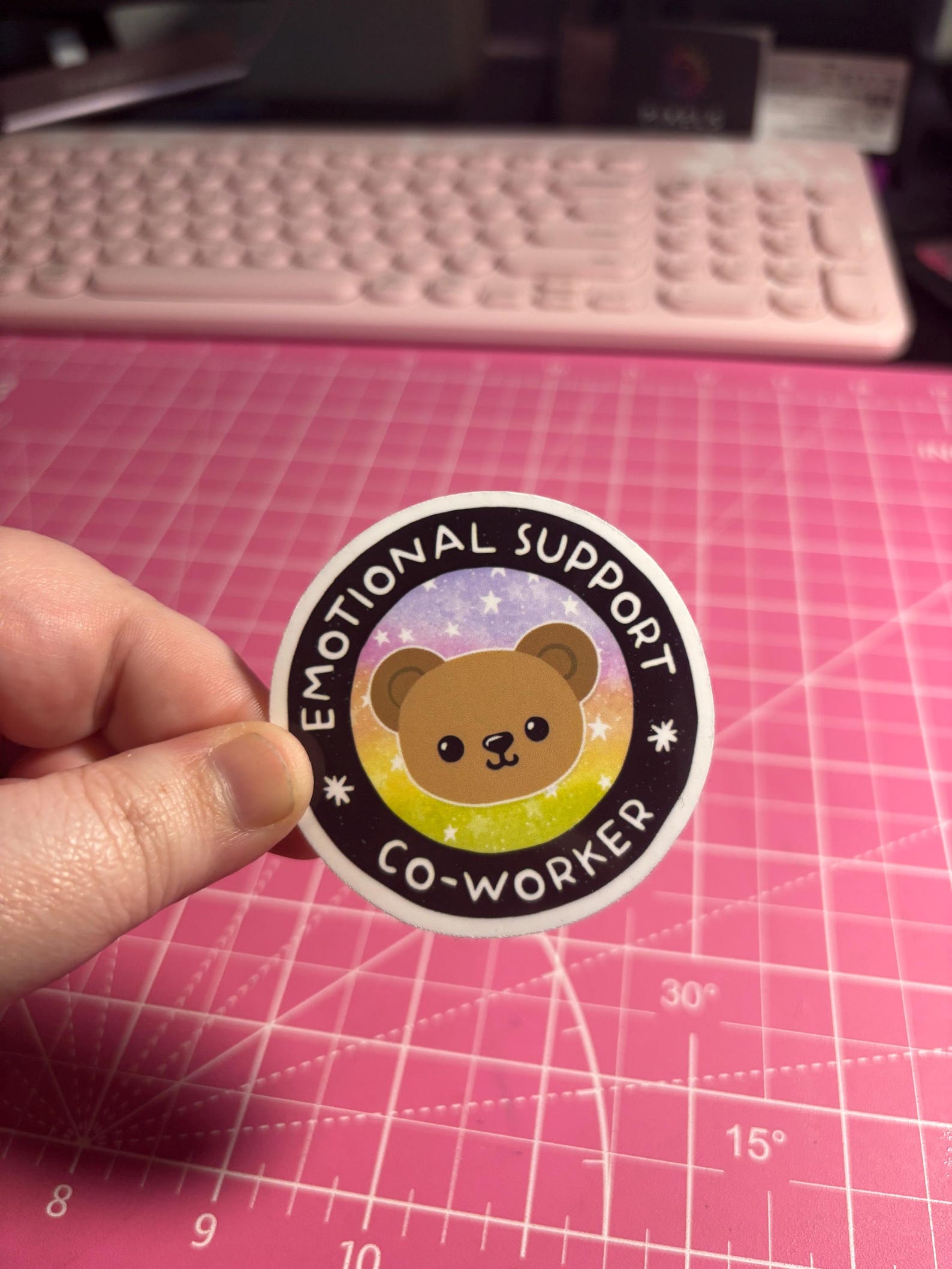 Trying Support Sticker Emotional Support Co Worker Sticker , Mental Health Sticker , Emotional ...