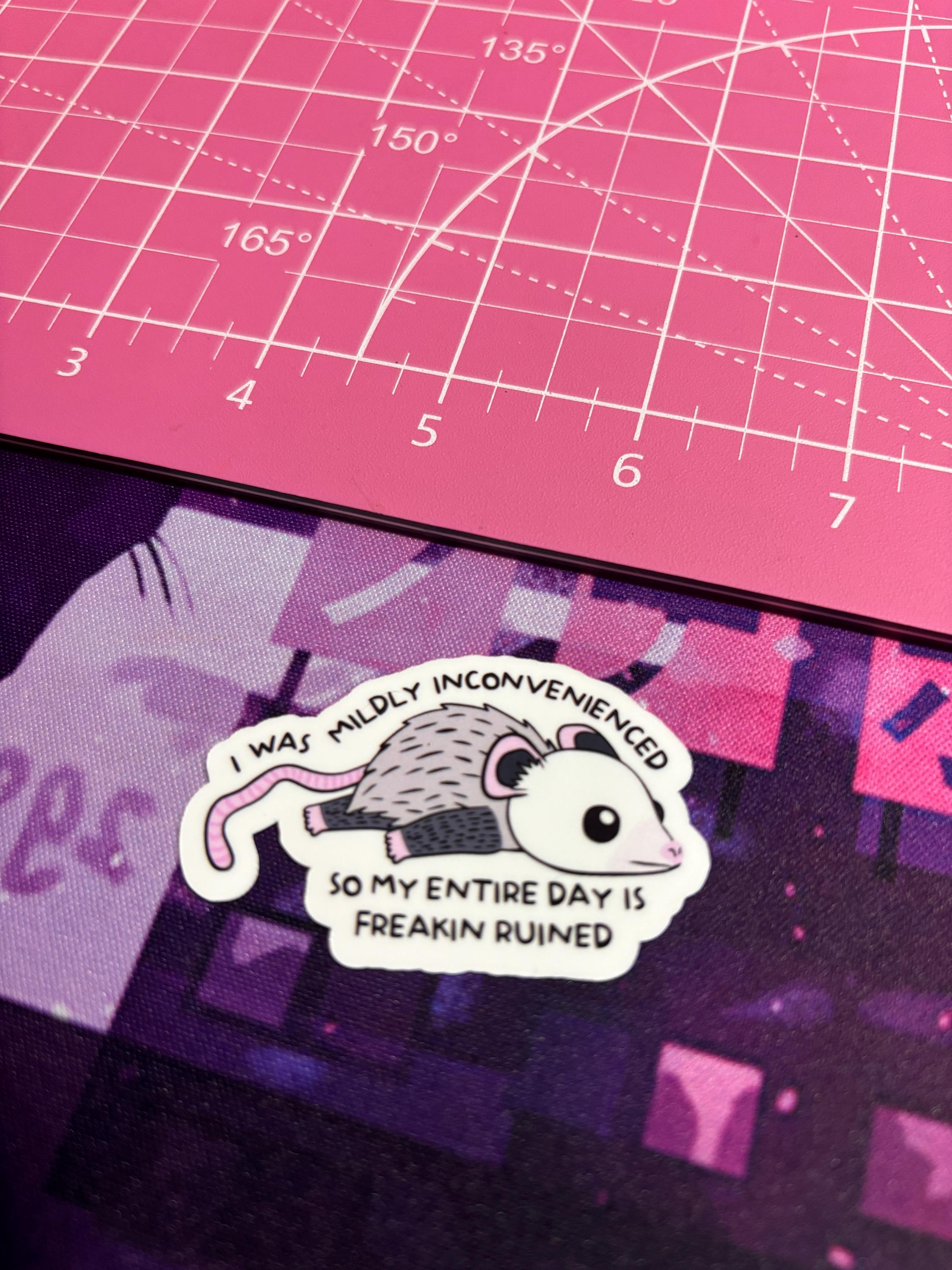 Opossum Sticker , Funny Opossum Sticker , Cute Opossum Sticker , Mental ...