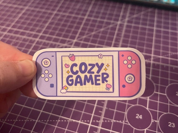 Cozy Gamer Sticker ,  Gaming Sticker , Kawaii Sticker , Aesthetic Stickers , Gamer Stickers , Cozy Vibes Sticker , Gamer Gift