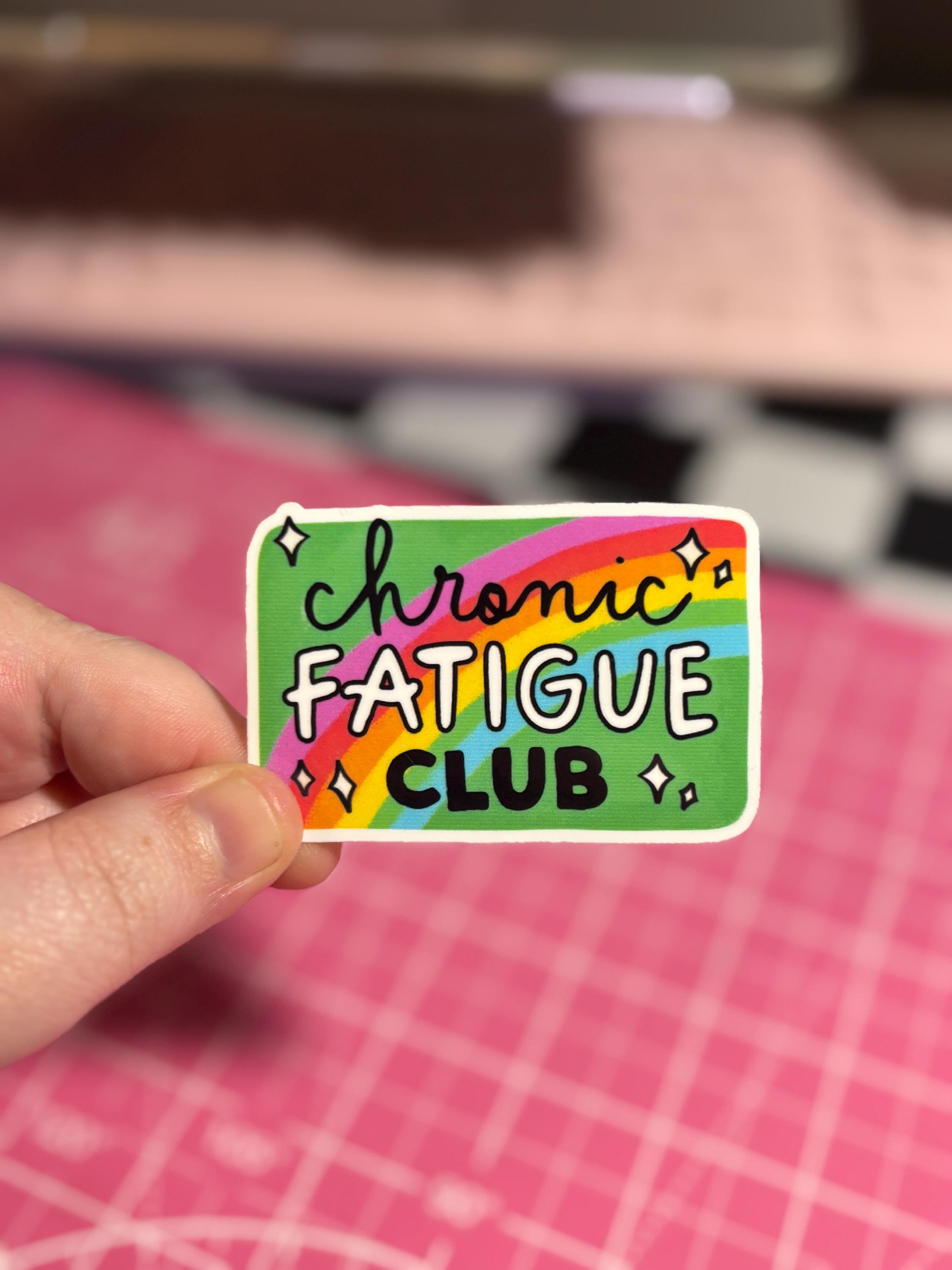 Chronic Fatigue Club Sticker , Chronic Fatigue Sticker , Mental Health ...