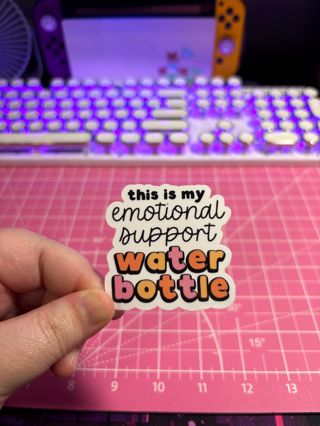 This is My Emotional Support Water Bottle Sticker , Mental Health ...