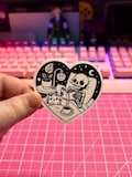 Reading Skeleton and Cat Sticker , Skeleton Sticker , Cat Sticker , Bookish Sticker , Cozy Reading Sticker , Book Sticker , Spooky Sticker