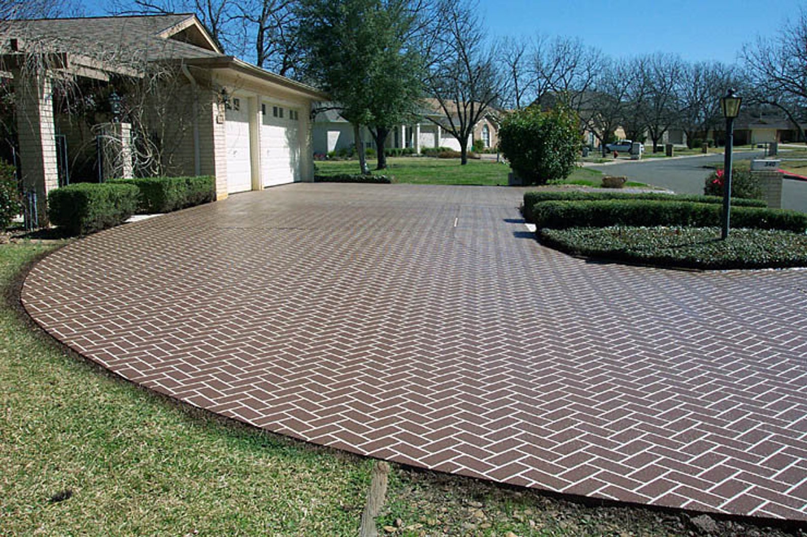 3 ft by 5 ft Herringbone Brick Stencil for Driveway Walls Etsy