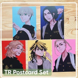 Jeu de cartes postales Tokyo Revengers Mikey Draken Baji Chifuyu Kazutora Toman