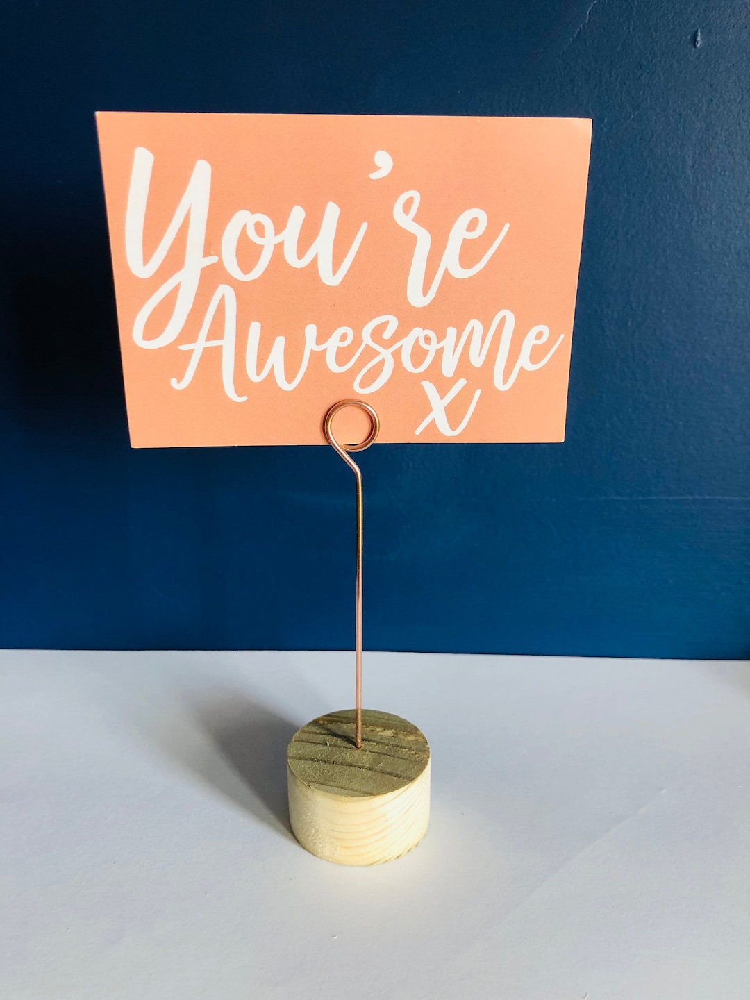 Brass 1.6mm wire card holders, business card holder, price card holder