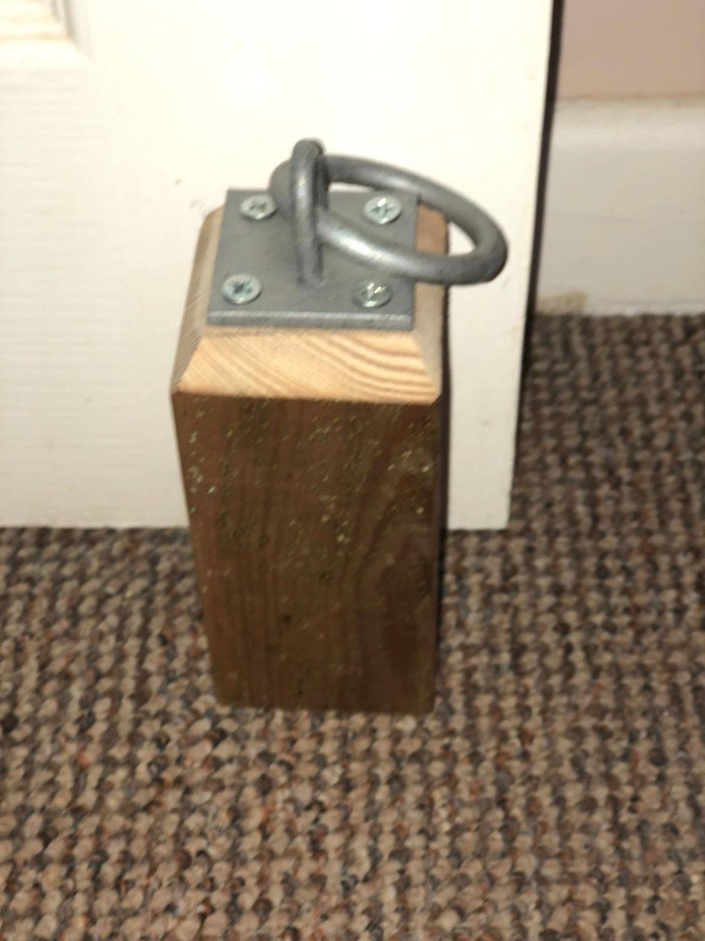Wooden Homemade Door Stop Rustic Nautical Doorstop Etsy