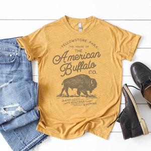 American Buffalo Tee | Dad Tee | Fathers Day | Outdoor Tees | Adventurer Shirt | Graphic Tee | Tees for Dads | Fathers Day Gift | Bison Tee