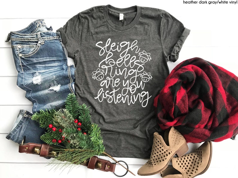 Sleigh Bells Ring Cute Winter Christmas Song Shirt Shirts Etsy