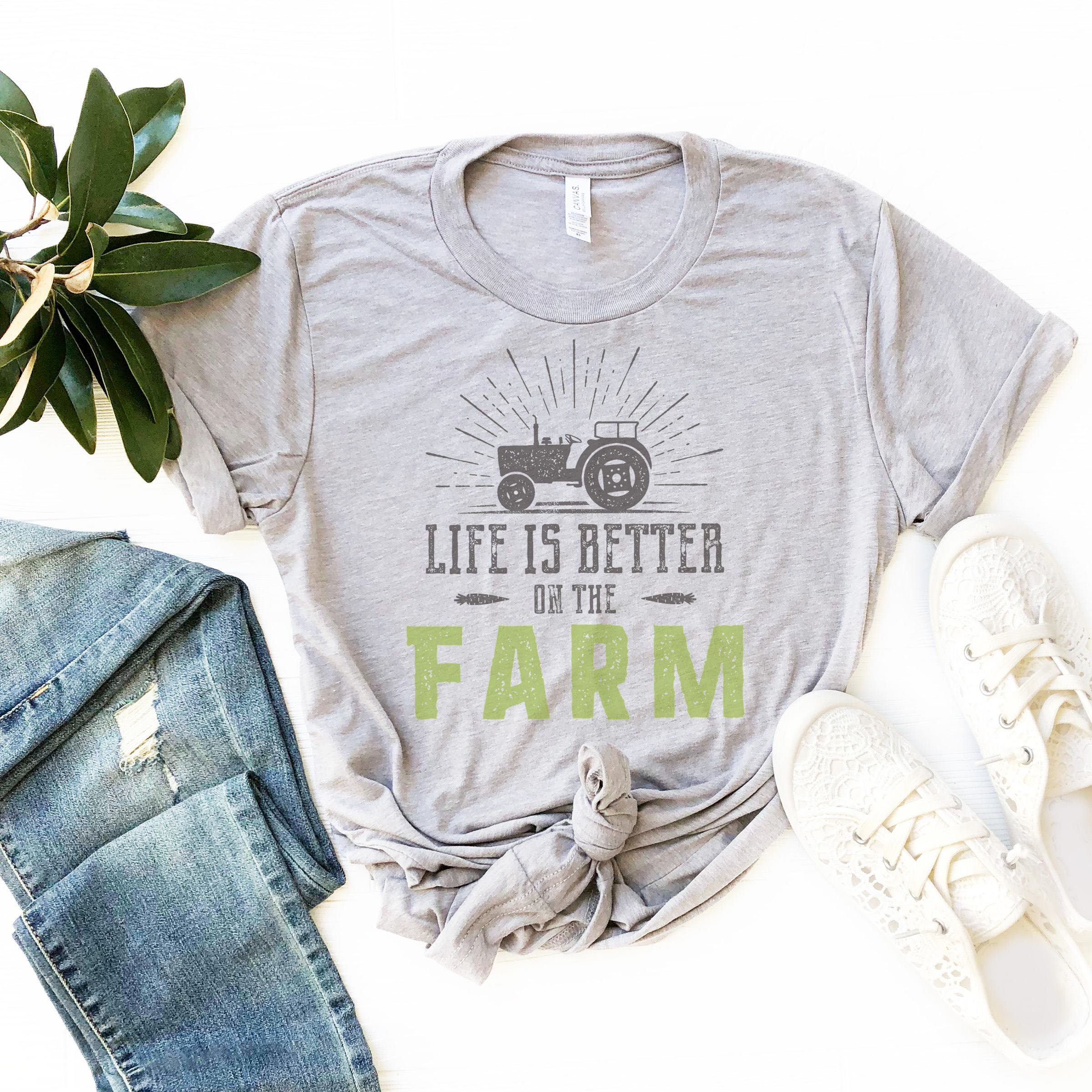 Life is Better on the Farm Farm Life Mom Tee Farm Tee | Etsy