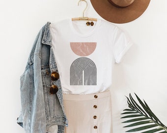 Modern #2 Shirt | Boho Tshirt | Modern Abstract Shirt | Minimalist Tshirt  | Women&#39;s Tees | Boho