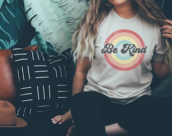 Be Kind Retro Circles | Choose Kind | Kindess Shirt | Mom Life | Mom Tee | Graphic Tee | Kindness Matters | Teacher | Kindness Matters