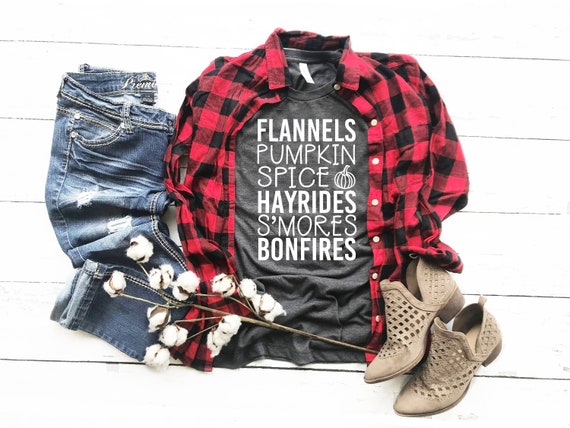 Flannels and Pumpkin Spice Tee