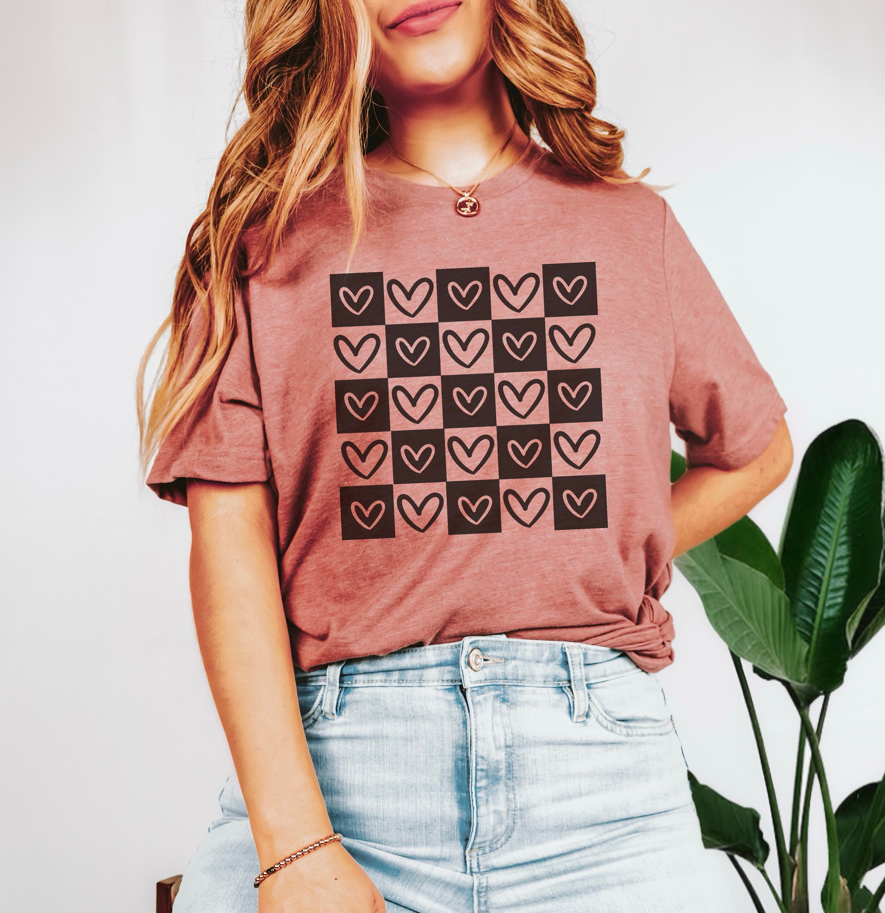 ★TESTMECHANISM★ Heart Lock Dot Print Casual T-shirt unisex-staple-t-shirt-black-
