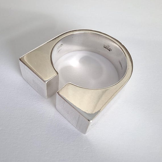 Gucci Solid Silver Hallmarked Ring - image 9