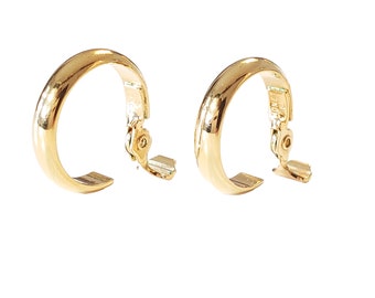 Monet Gold Tone Hoop Earrings