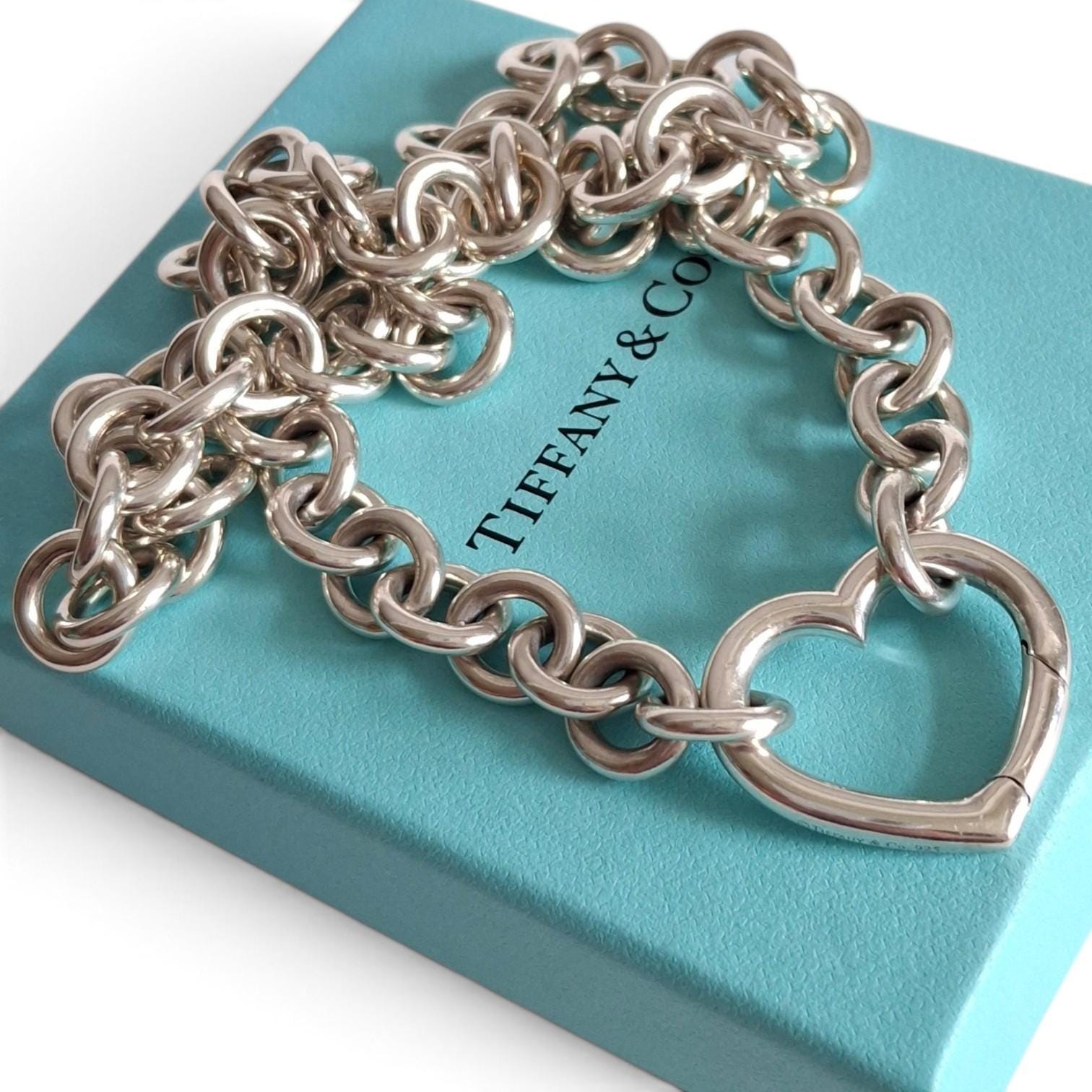 Tiffanys and co necklace heart lock - Etsy 日本