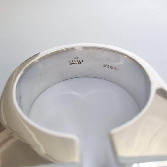 Gucci Solid Silver Hallmarked Ring - image 12
