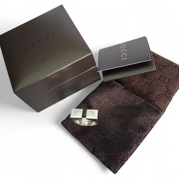 Gucci Solid Silver Hallmarked Ring - image 3