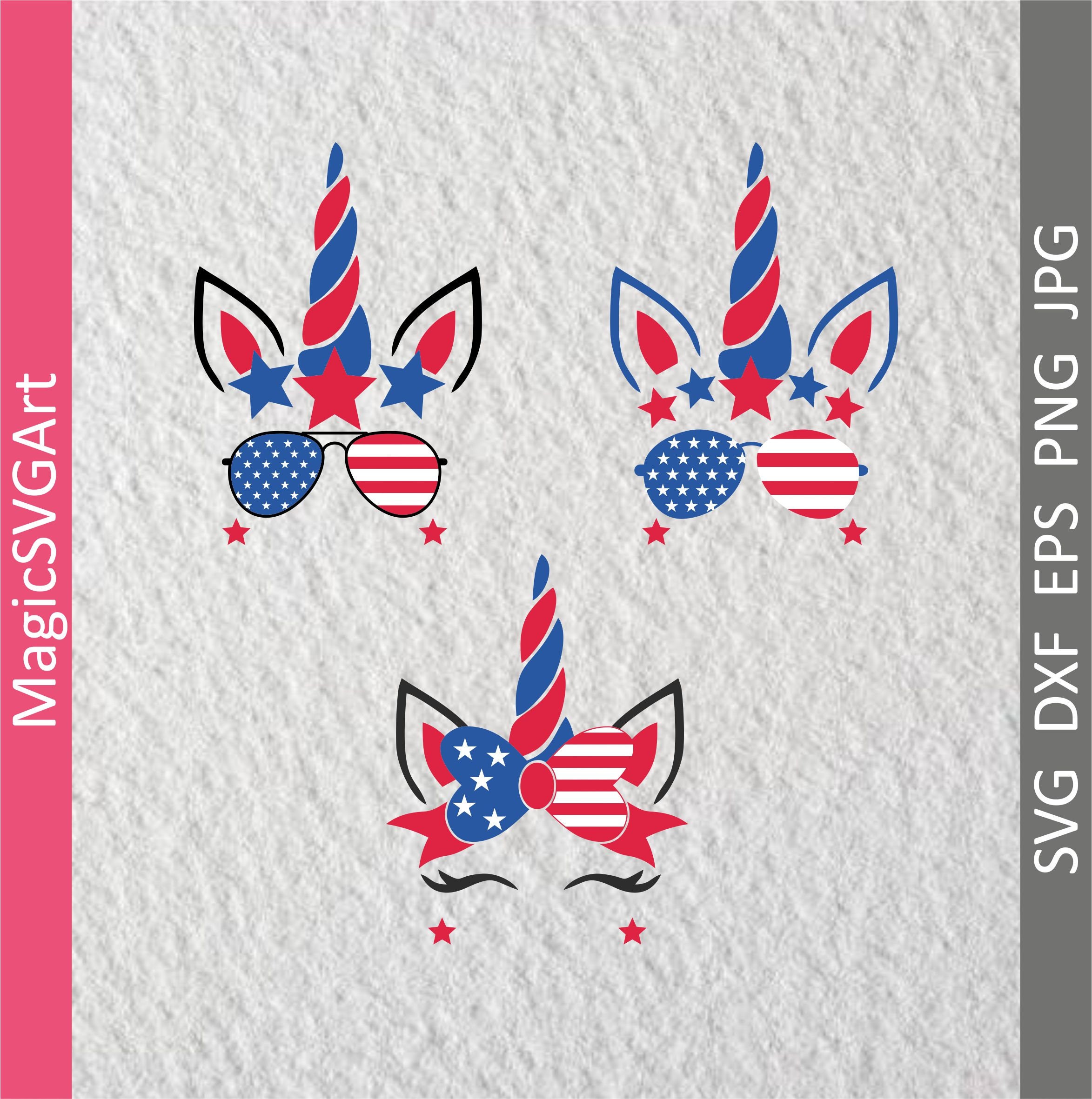 Download unicorn svg bundle cute unicorn svg 4th of July svg Fourth ...