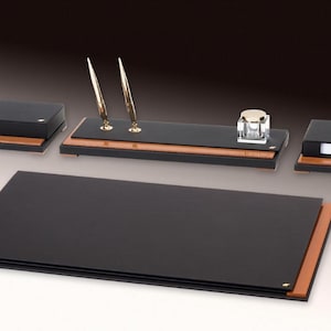 Leather  Deskset / Luxury Leather  Desk set/ Genuine Leather Desk set / Handmade Leather Luxury Desk set / TABACC / 170911