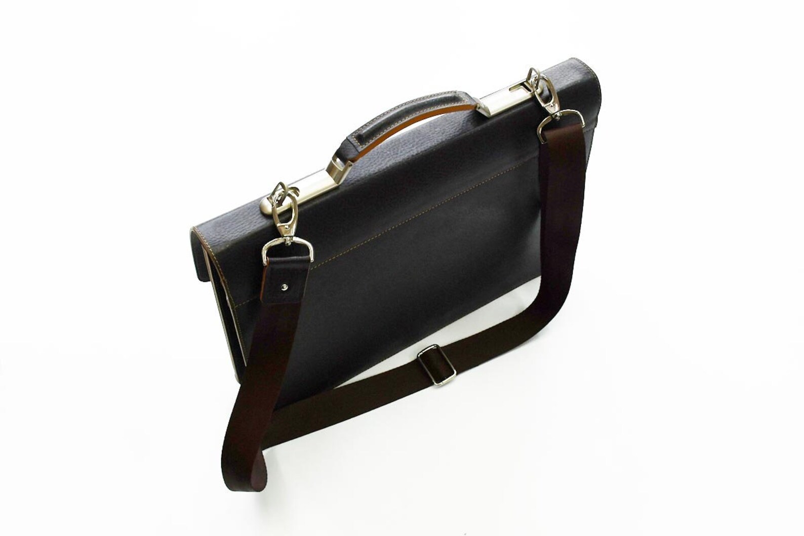 Leather Briefcase Men and Women, BROWN Leather Satchel, Lawyers Bag